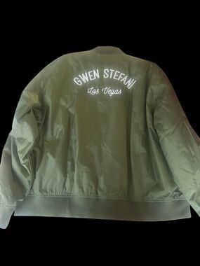 NWT Rare Hard to find Gwen Stefani Las Vegas Residency Green Bomber Jacket- 2XL